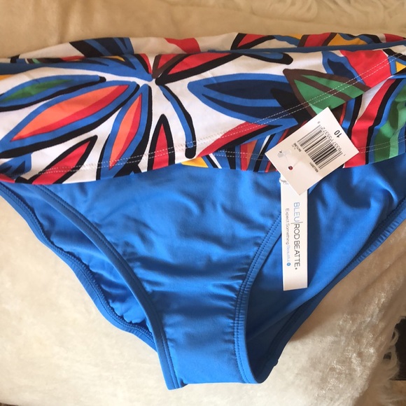 Bleu Rod Beattie Swim sarong swim bottoms size 10 New! - Picture 4 of 10